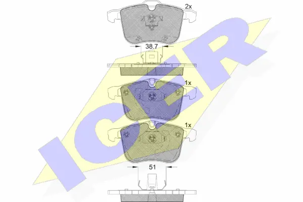 Brake Pad Set, disc brake (181681)