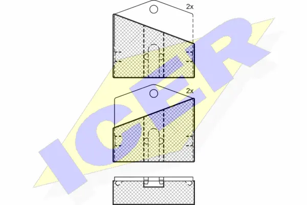 Brake Pad Set, disc parking brake (180018)