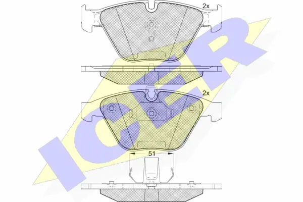 Brake Pad Set, disc brake (181940-203)