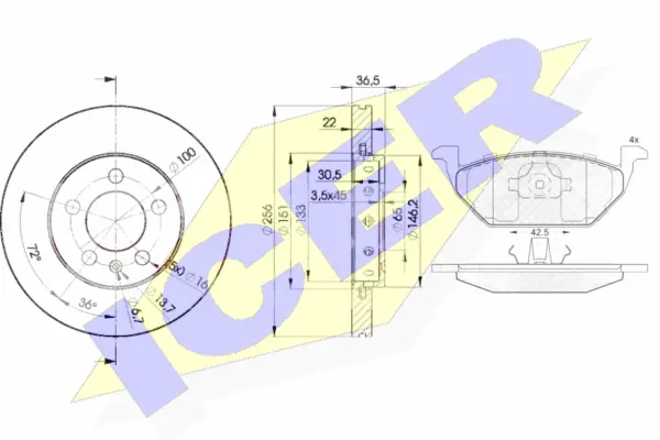 Brake Kit, disc brake (31184-5602)