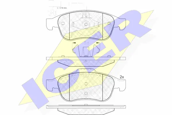 Brake Pad Set, disc brake (181970)