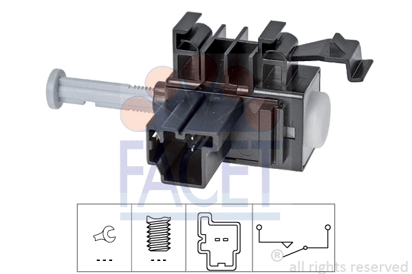 Switch, clutch control (cruise control) (7.1236)