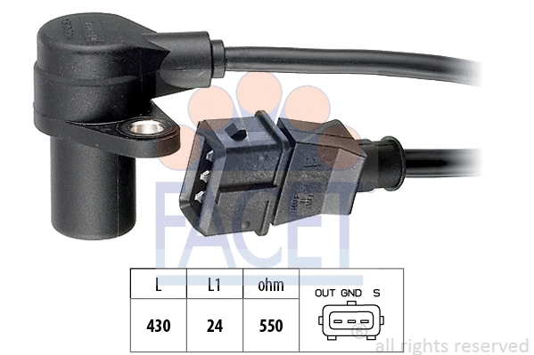 Sensor, crankshaft pulse (9.0159)