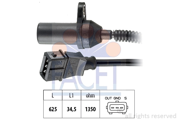 Sensor, crankshaft pulse (9.0285)