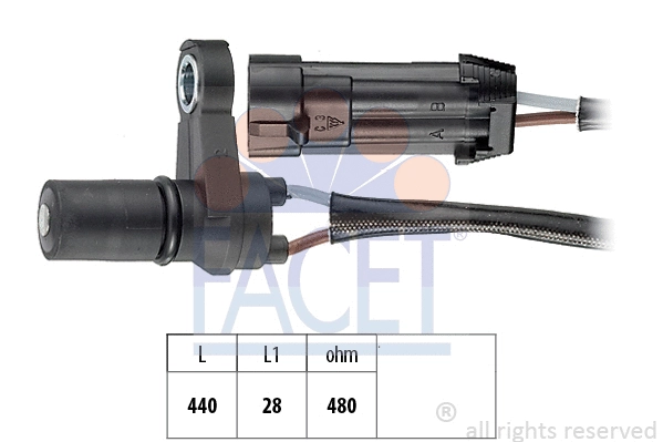 RPM Sensor, automatic transmission (9.0495)