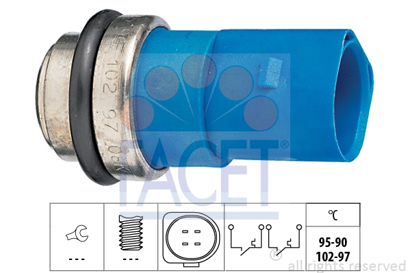Temperature Switch, radiator fan (7.5692)