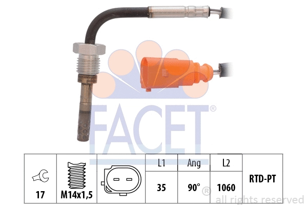 Sensor, exhaust gas temperature (22.0156)