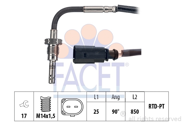 Sensor, exhaust gas temperature (22.0291)