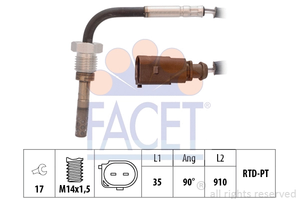 Sensor, exhaust gas temperature (22.0272)
