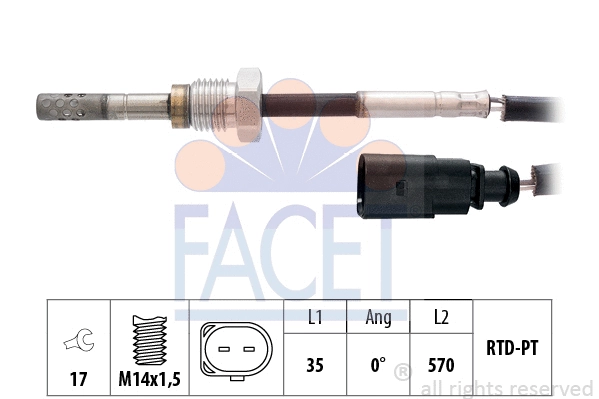 Sensor, exhaust gas temperature (22.0318)