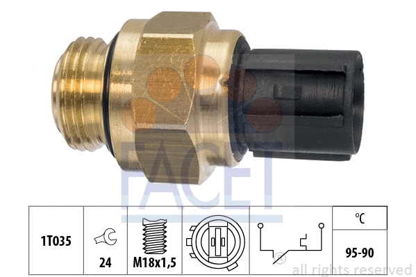 Temperature Switch, radiator fan (7.5196)