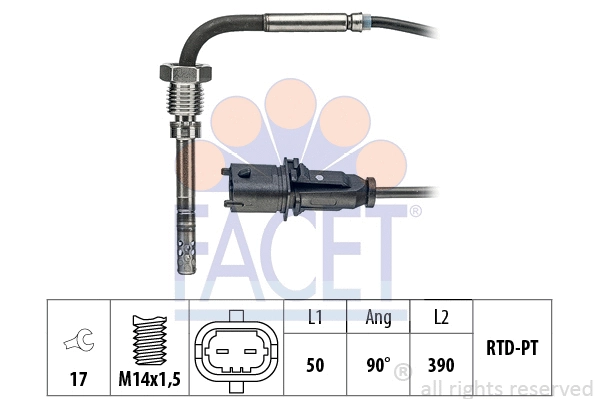 Sensor, exhaust gas temperature (22.0297)