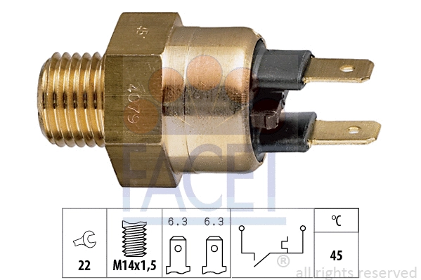 Temperature Switch, coolant warning lamp (7.4079)