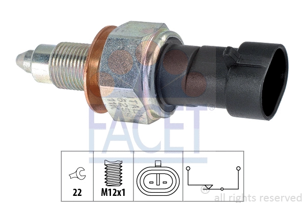 Switch, reverse light (7.6258)