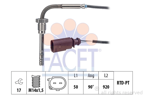 Sensor, exhaust gas temperature (22.0242)