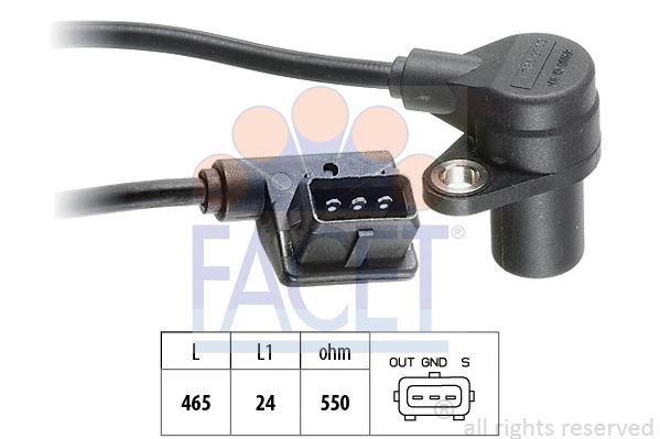 Sensor, crankshaft pulse (9.0056)