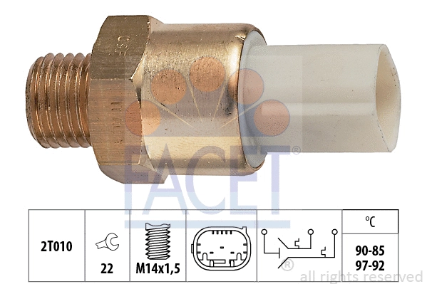 Temperature Switch, radiator fan (7.5684)