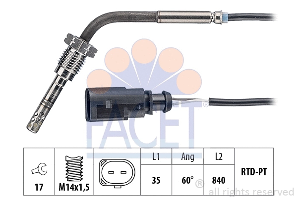 Sensor, exhaust gas temperature (22.0205)