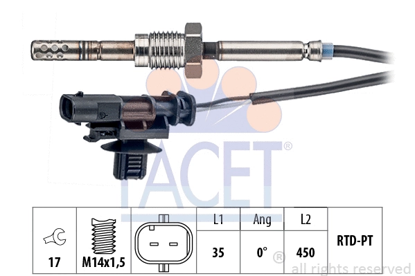 Sensor, exhaust gas temperature (22.0203)