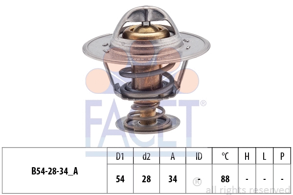 Thermostat, coolant (7.8536S)