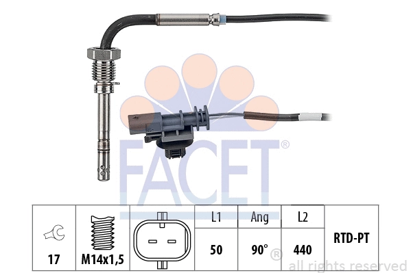 Sensor, exhaust gas temperature (22.0348)