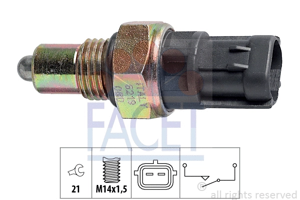 Switch, reverse light (7.6219)
