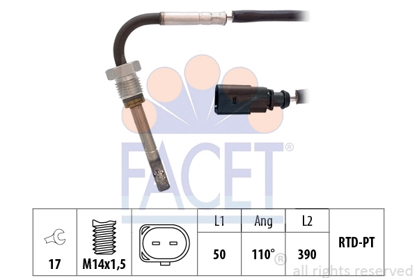 Sensor, exhaust gas temperature (22.0285)