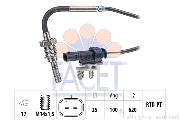 Sensor, exhaust gas temperature (22.0255)
