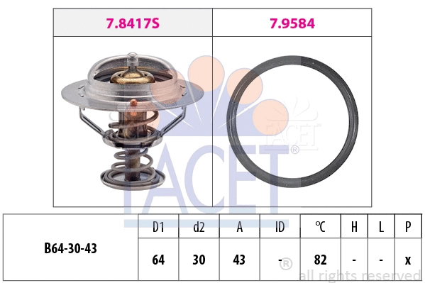 Thermostat, coolant (7.8417)