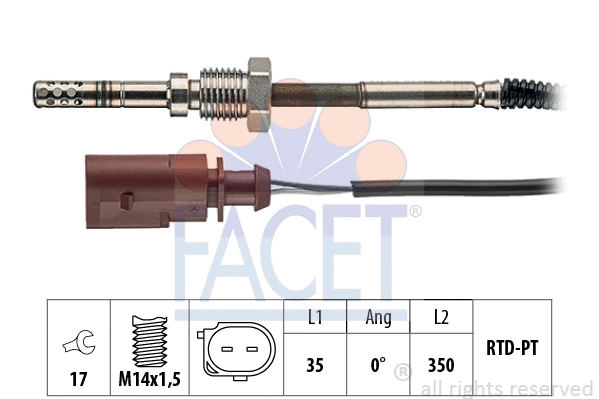Sensor, exhaust gas temperature (22.0063)