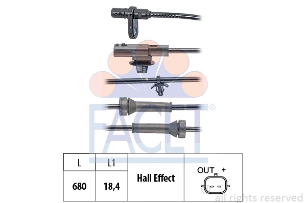Sensor, wheel speed (21.0230)