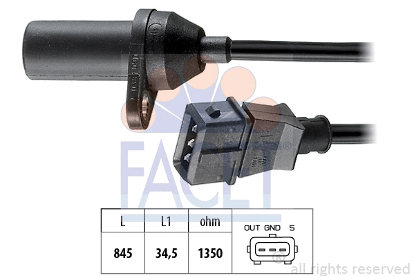 Sensor, crankshaft pulse (9.0381)