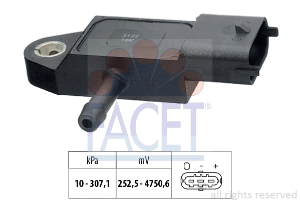 Sensor, exhaust pressure (10.3348)