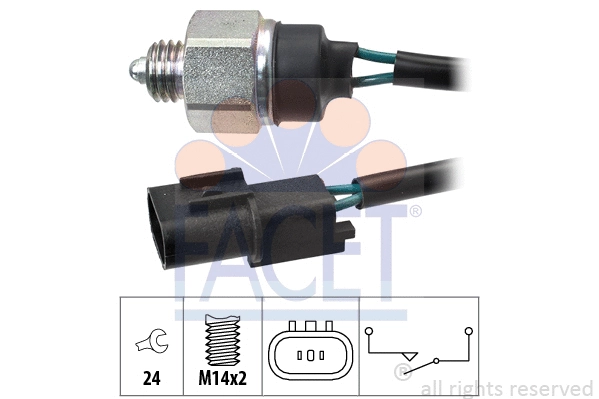 Switch, reverse light (7.6315)