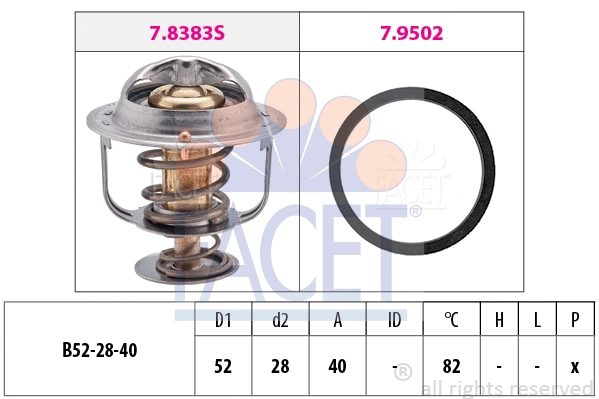 Thermostat, coolant (7.8438)