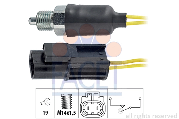 Switch, reverse light (7.6115)