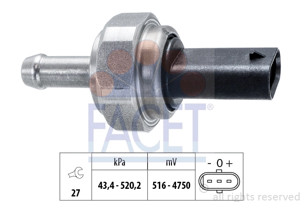 Sensor, exhaust pressure (25.0002)