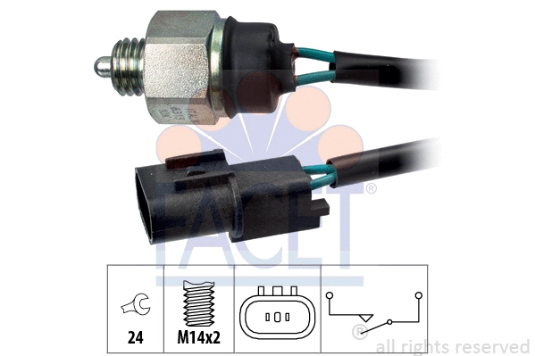 Switch, reverse light (7.6313)