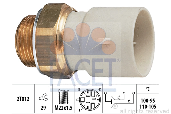 Temperature Switch, radiator fan (7.5632)