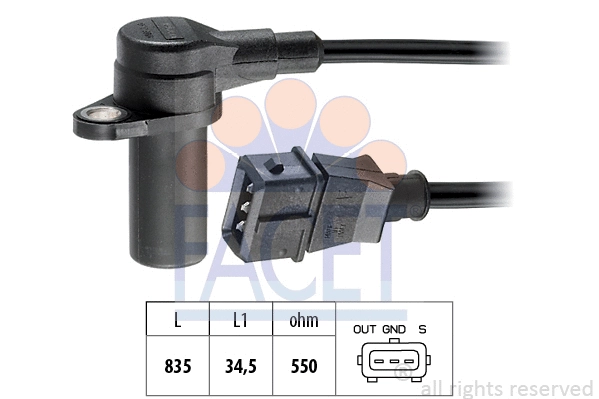 Sensor, crankshaft pulse (9.0137)