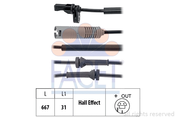 Sensor, wheel speed (21.0076)