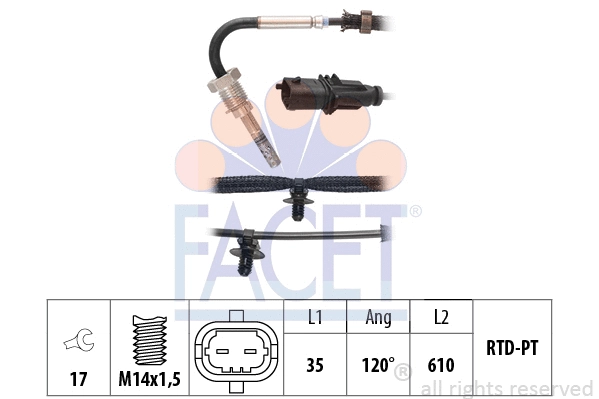 Sensor, exhaust gas temperature (22.0357)