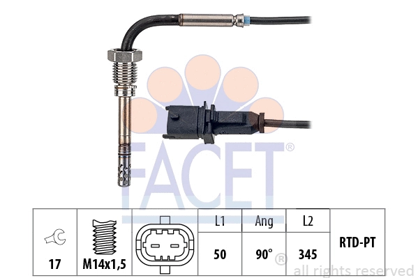 Sensor, exhaust gas temperature (22.0167)