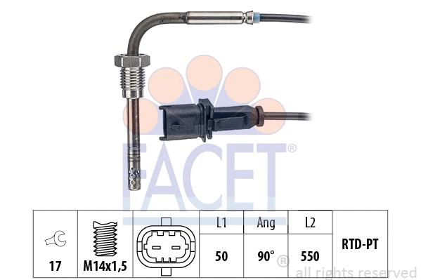 Sensor, exhaust gas temperature (22.0137)
