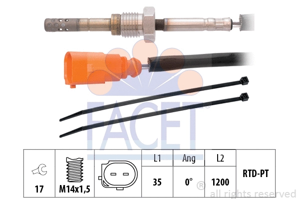 Sensor, exhaust gas temperature (22.0334)