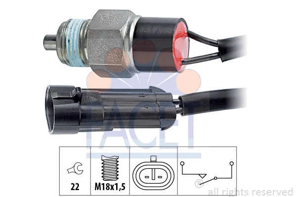 Switch, reverse light (7.6239)