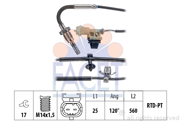 Sensor, exhaust gas temperature (22.0222)