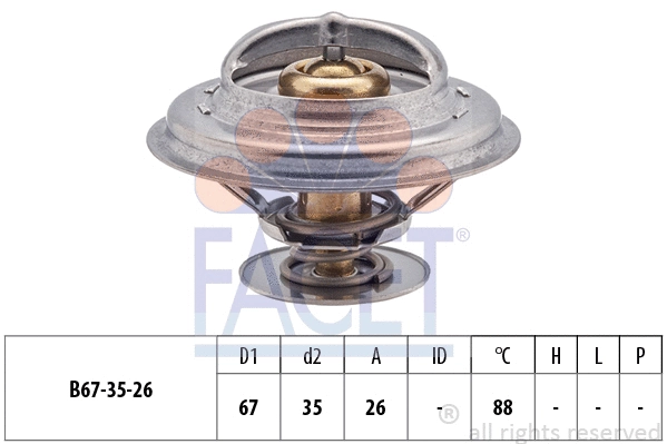 Thermostat, coolant (7.8258S)