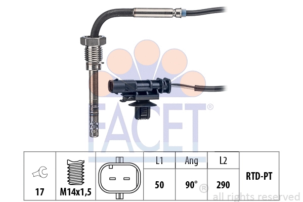 Sensor, exhaust gas temperature (22.0346)