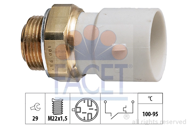 Temperature Switch, radiator fan (7.5182)